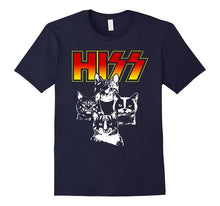 Hiss Funny Cats Kittens Rock Rockin T-Shirt Gift Tee Pun