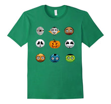 Halloween Emoji Tshirt Funny Pumpkin, Ghost, Skeleton Shirt