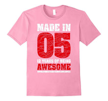 12th Birthday Gift T-Shirt Made in 05 Cute 12 Yrs Old Gift