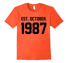 Happy 1987 My 30 Th Birthday Gift Ideas Tshirt for Lover