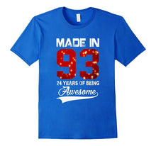24th Birthday Gift T-Shirt Made in 1993 Awesome 24 Years Old