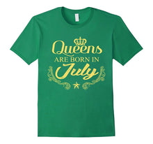 Cute Queens Are Born in July Diva Birthday T Shirt Gift