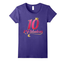10th Birthday Queen Fabulous 10 Years Old T-Shirt