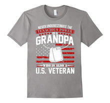 Men's Grandpa Shirt U.S. Proud Veteran T-Shirt for Granfather's