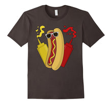 Hot Dog Ketchup & Mustard Sunglasses T-Shirt