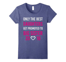 Promoted to Big Sister Shirt 2018 Hearts