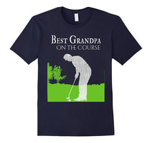 Mens Best Grandpa on the Course Golf Shirts for Men Gift for Dad