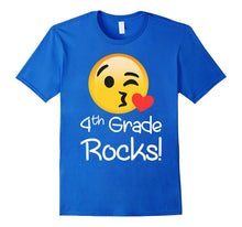 4 Th Grade Rocks Emoji Shirt Funny Fourth Graders & Teachers