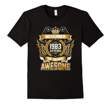 November 1983 34th Birthday 34 Years Old Gift T-Shirt
