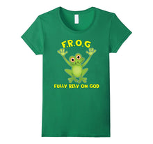 Frog Fully Rely on God Shirt Christianity Novelty Items Gift
