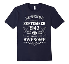 Legends Were Born in September 1942-75th Birthday Gift Shirt