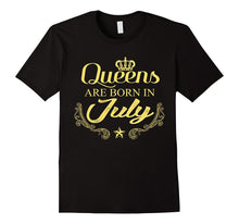 Cute Queens Are Born in July Diva Birthday T Shirt Gift