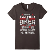 Biker Dad Shirt Funny Fathers Day Motorcycle Nothing Scares