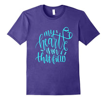 My Heart Is on That Field Shirt Mom Football Baseball Aqua