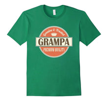 Grampa Grandfather Vintage Crown Fathers Day T-Shirt