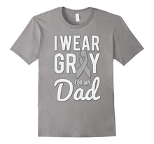 I Wear Grey for My Dad Brain Cancer Awareness T-Shirt