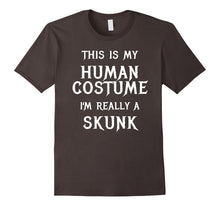 Skunk Halloween Costume Shirt Easy Funny Women Men Boys Girl