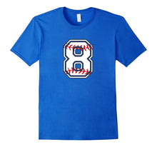 Number Birthday T-Shirt 8 Years Old Baseball Tee