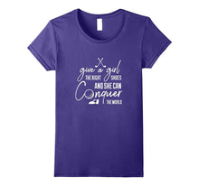 Give a Girl the Right Shoes Girls and Women Golf T Shirt