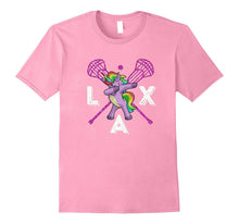 Dabbing Unicorn T-Shirt Funny Lacrosse Dab Shirt
