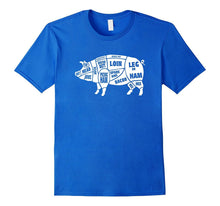 Funny Pig Gift - Cuts of Pork Butcher T-Shirt