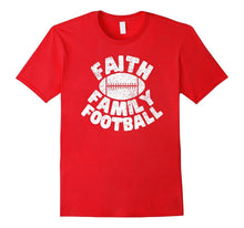 Faith Family Football Religious T Shirt