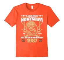 November 1987 30th Birthday 30 Years Old Gift T-Shirt