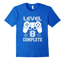 Level 8 Complete Video Gamer Geek Boys 8th Birthday T-Shirt