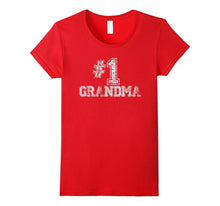 #1 Grandma T Shirt - Number One Grandmother Mother Gift Tee