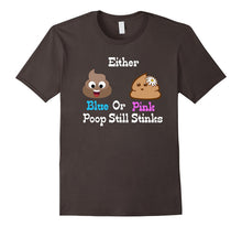 Blue or Pink Poop Still Stink Gender Reveal Parody Funny Tee