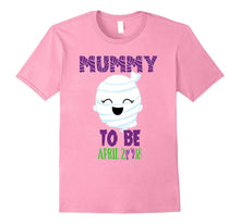 Halloween Pregnancy Shirt Mom Mummy to Be Due April 2018