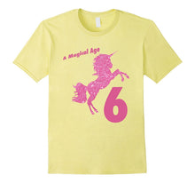Kids 6th Birthday Unicorn Gift T-Shirt for 6 Year Old Girls