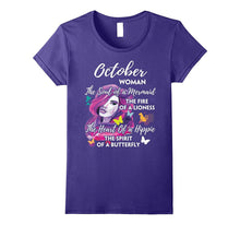October Woman the Soul of a Mermaid Shirt Best Birthday Gift