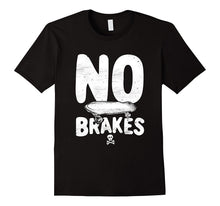 No Brakes Skull & Crossbones Skateboard Apparel T-Shirt