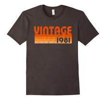 Retro Vintage 1981 T-Shirt 36 Yrs Old Bday 36th Birthday Tee