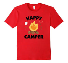 Happy Camper T-Shirt Funny Campfire Roasting Marshmallows