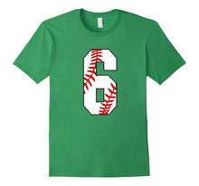 #6 Baseball 6th Birthday Boy Six Years Baseball Mom T-Shirt