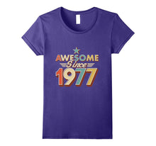 Awesome Since 1977 Vintage T-Shirt 40 Yrs Old 40th Birthday