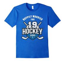 19th Wedding Anniversary T-Shirt Hockey Couple Gift Tee