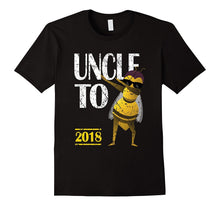 Mens Dabbing Bee Funny Uncle to Be 2018 T Shirt