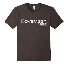 Est November 1992 TShirt - 25th Birthday Gift Shirt