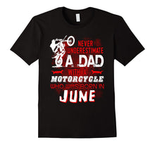 Funny Motorcycle T-Shirt. June Birthday Tshirt for Men/Dad