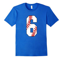 #6 Baseball 6th Birthday Boy Six Years Baseball Mom T-Shirt