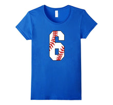 #6 Baseball 6th Birthday Boy Six Years Baseball Mom T-Shirt