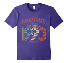 Awesome Since October 1993 Funny T-Shirt 24th Birthday Tee