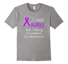 I Wear Purple for Drug Overdose Awareness Ribbon T-Shirt
