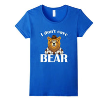 I Don't Care Bear T-Shirt for Women Mens Girls Boys Gift Tee