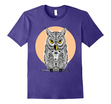 Owl Mandala Eye Pyramid Conspiracy Bird Humor T-Shirt