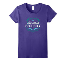 Mermaid Security Dad Son Party Swimming Pool Ocean T Shirt