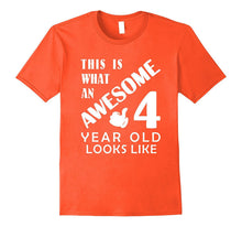Awesome 4 Year Old Looks Like Funny TShirt Born in 2013 Kids